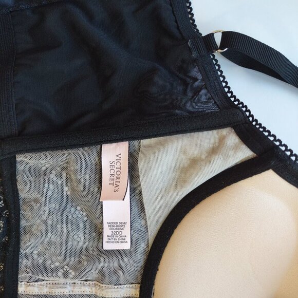 Victoria Secret Lace Bustier Corset Whimsigoth Indie Sleeze Goth Size 32 DD NWOT - Picture 8 of 12